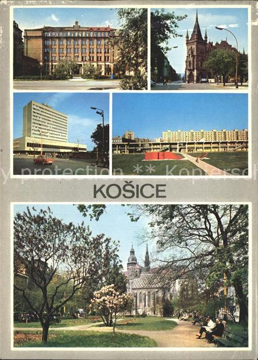 Kassa Kosice Kaschau Slovakia Kirchen Park Hochhäuser