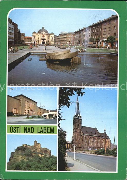 Usti nad Labem Brunne Kirche Burg
