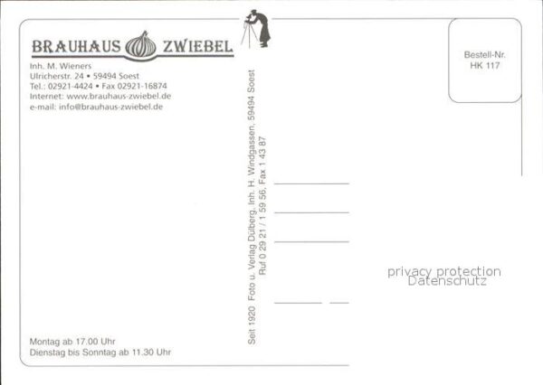 Soest Arnsberg Brauhaus Zwiebe – Bild 2