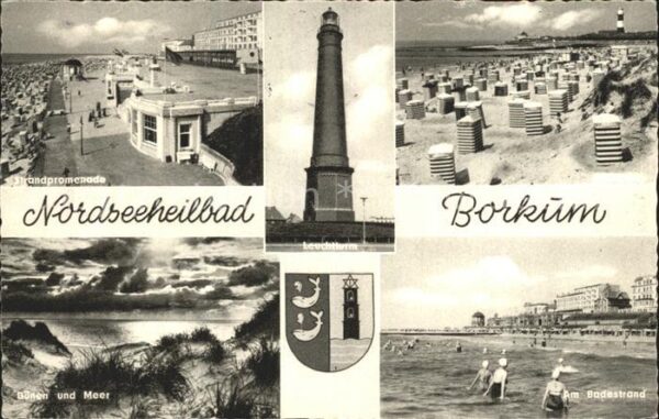 Borkum Strnad Promenade Leuchtturm