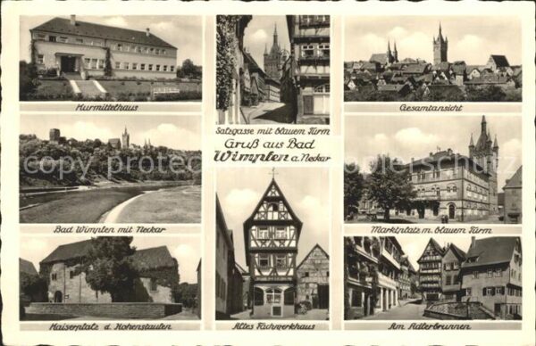 Wimpfen Bad Neckar Fachwerkhaus Kaiserplatz Adlerbr