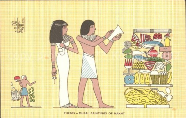 Aegypten Taeben Mural Paintings of Nakht