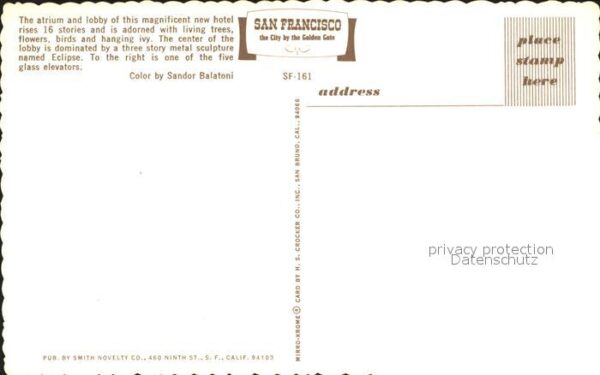 San Francisco California Hyatt Regency Hotel – Bild 2