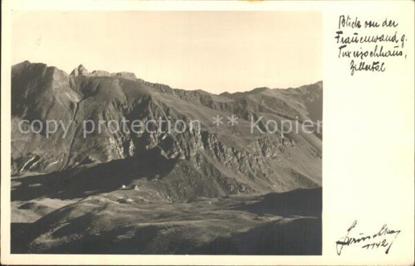 Zillertal Tirol Blick von der Frauenwand zum Tuxerjochh