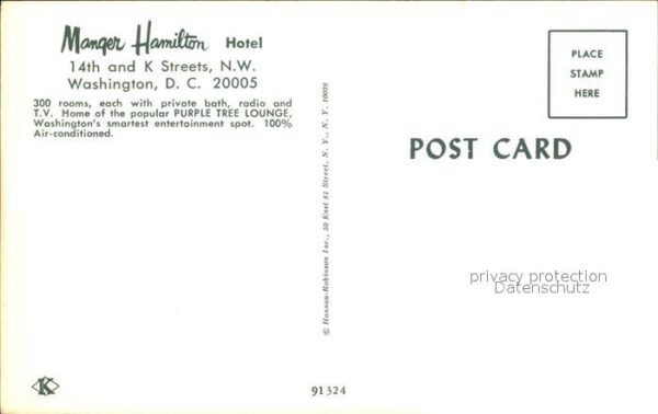Washington DC Manger Hamilton Hotel – Bild 2