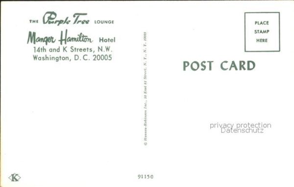 Washington DC Manger Hamilton Hotel – Bild 2