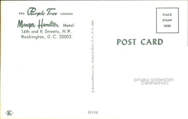 Washington DC Manger Hamilton Hotel – Bild 2