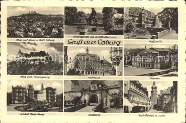 Coburg Veste Hofpartie Schloß Ehrenburg