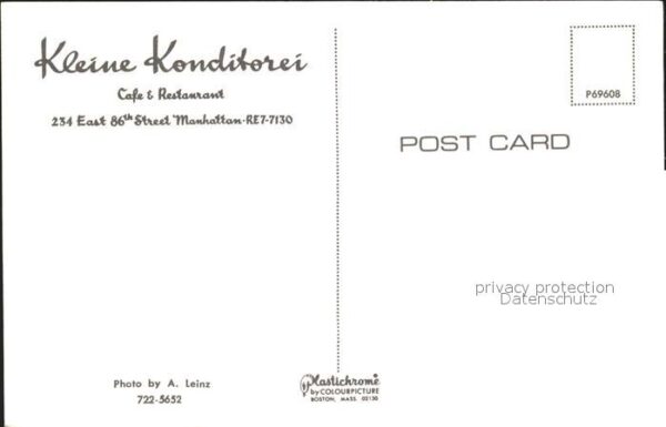 New York City Kleine Konditorei Cafe Restaurant – Bild 2