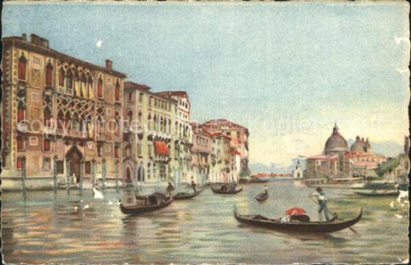 Venezia Venedig Canale Grande Künstlerkarte