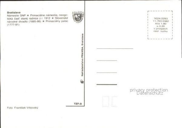 Bratislava Pressburg Pozsony Altstadt und Hochhäuser – Bild 2