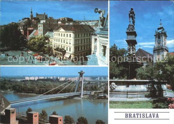 Bratislava Pressburg Pozsony Brücke Brunnen