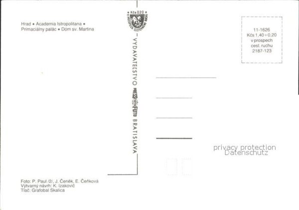 Bratislava Pressburg Pozsony Hrad Dom Academie – Bild 2