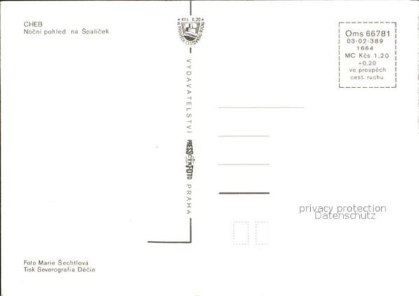 Cheb Eger altes Gebäude bei Nacht – Bild 2