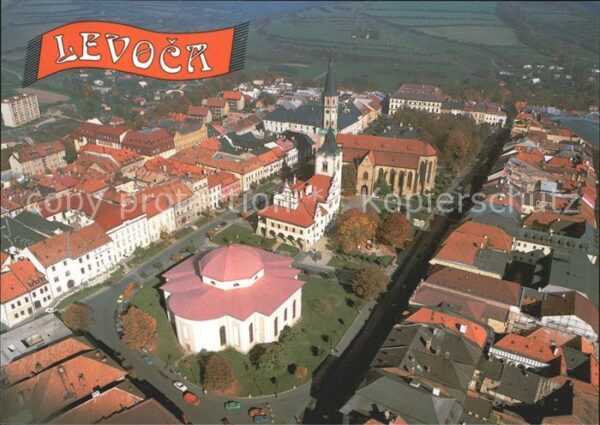 Levoca Slovakia Fliegeraufnahme historisches Centrum