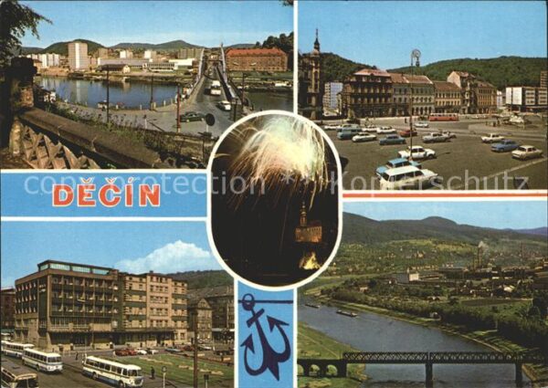 Decin Boehmen mit Brückenpartie