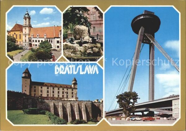 Bratislava Pressburg Pozsony Brücke Burg