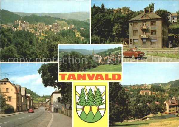 Tanvald Strassenpartie und Neubaugebiet