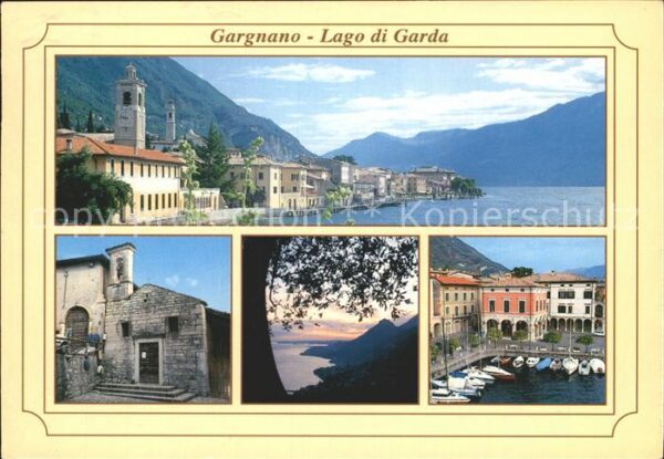 Gargnano Lago di Garda Häuser am See Hafen