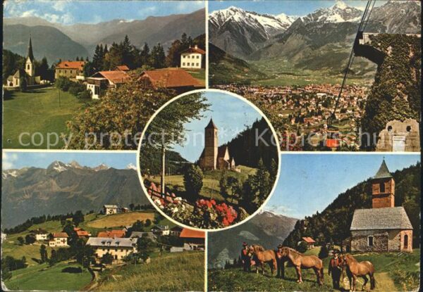 Merano Meran Avelango Hefling Seilbahn Pferde an Kap