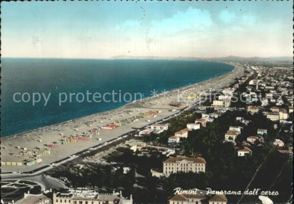 Rimini Fliegeraufnahme mit Strand