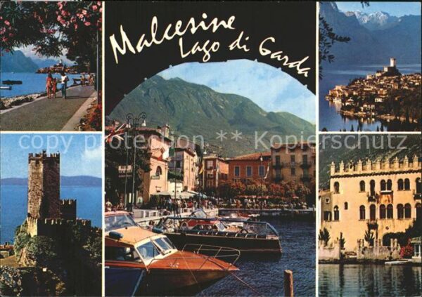 Malcesine Lago di Garda Hafen Burg