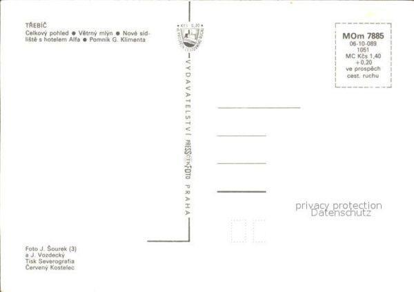 Trebic Trebitsch Celkovy Pohled Mühel Denkmal Neubauten – Bild 2