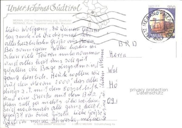 Merano Meran Pass Tappeiner – Bild 2