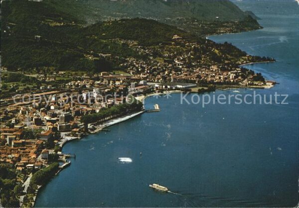 Luino Fliegeraufnahme Lago Maggiore