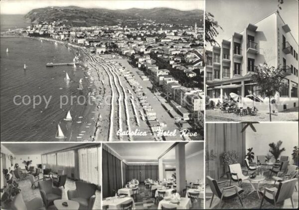Cattolica Rimini Hotel Reve Fliegeraufnahme