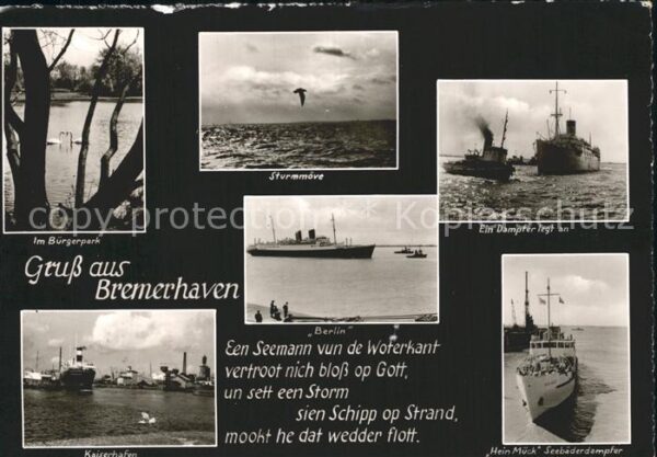 Bremerhaven Bürgerpark Dampfer Hafen