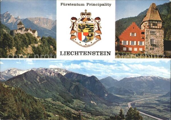Liechtenstein  Schloss Vaduz Rotes Haus