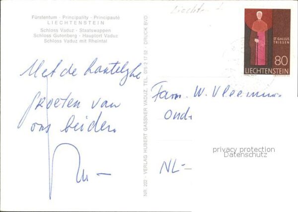 Liechtenstein  Schlosser Vaduz und Gutenberg mit Rhein – Bild 2