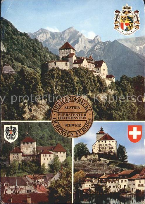 Liechtenstein  Schlösser Vaduz Schattenburg Werdenberg