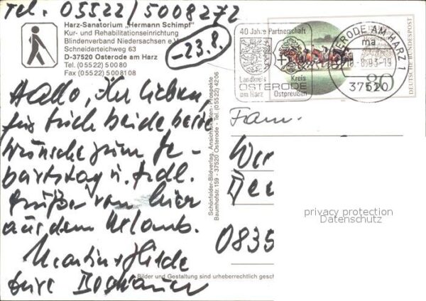 Osterode Harz Sanatorium Hermann Schimpf – Bild 2