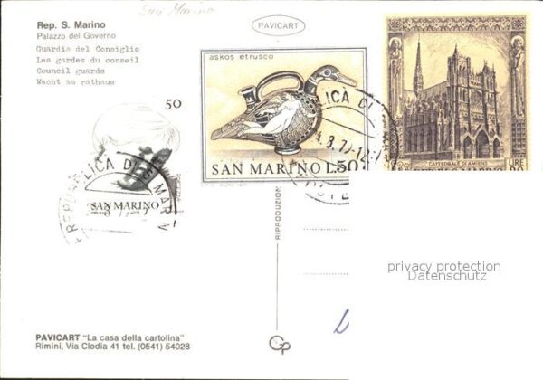 San Marino San Marino Palazzo del Governo mit Gardesoldaten – Bild 2