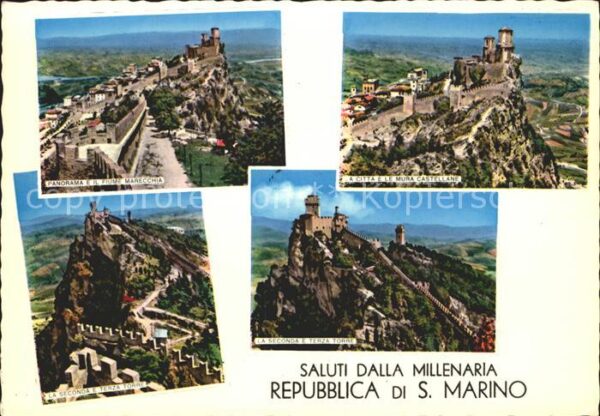 San Marino San Marino mit Burgen