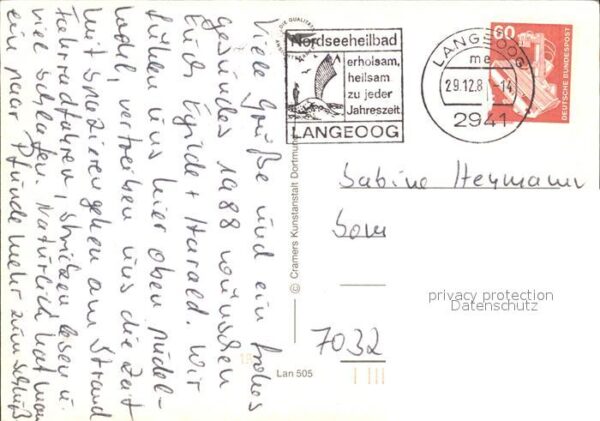 Langeoog Nordseebad Fliegeraufnahme Strand – Bild 2
