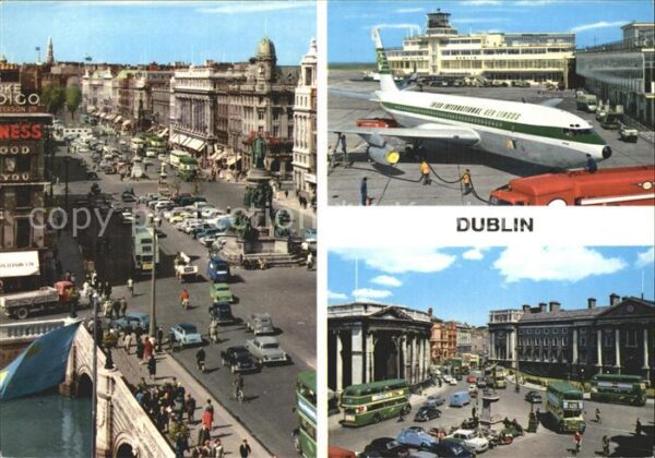 Dublin Ireland Flughafen und Strassenpartien