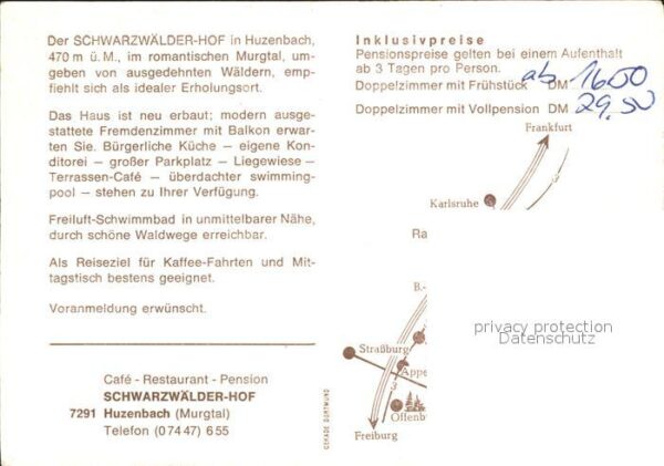 Huzenbach Restaurant Schwarzwälder Hof – Bild 2