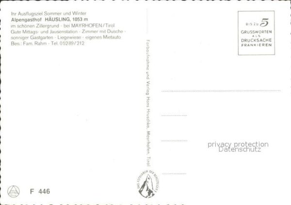 Mayrhofen Zillertal Alpengasthof Häusling – Bild 2