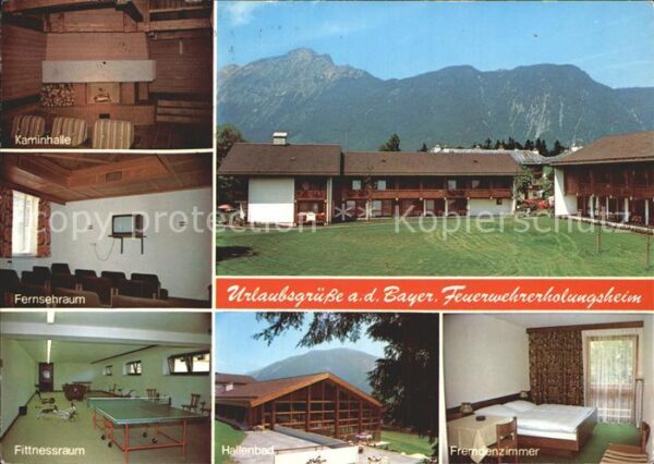 Bayrisch Gmain Tirol Feuerwehrerholungsheim Kaminhalle Ferns