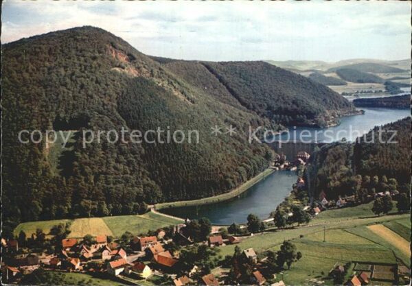 Helminghausen mit Diemelsee Fliegeraufnahme