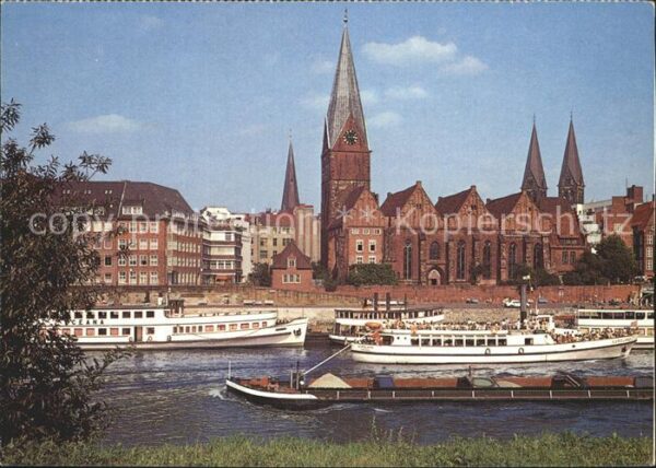 Bremen Weserpartie mit Kirchen