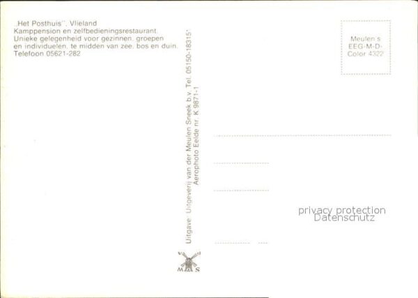 Vlieland Fliegeraufnahme Het Posthuis – Bild 2