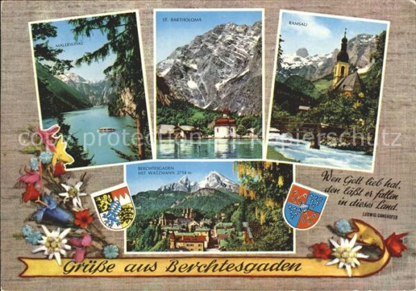Berchtesgaden St. Bartholomä Ramsau Malerwinkel