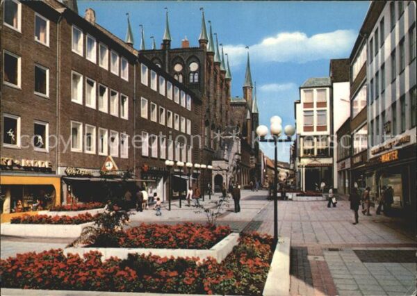 Luebeck Breite Strasse mit Rathaus