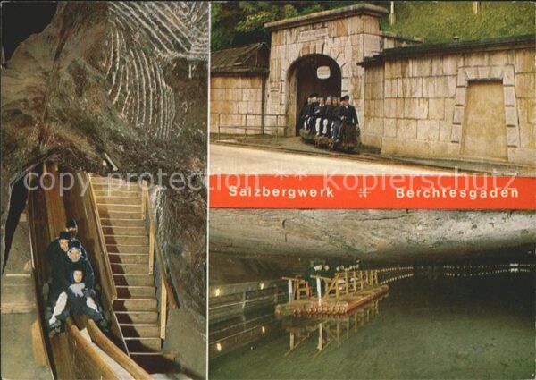 Berchtesgaden Salzbergwerk Rutsche Salzsee