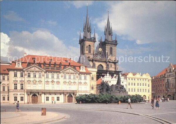Praha Prahy Prague Altstädter Ring mit Teynkirche