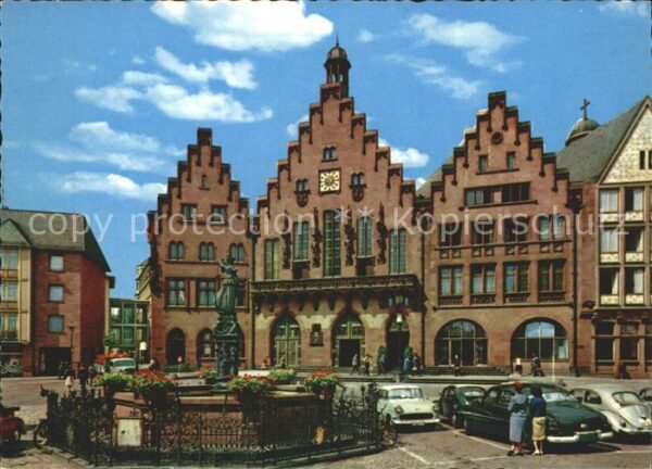 Frankfurt Main Römer und Gerechtigkeitsbrunnen
